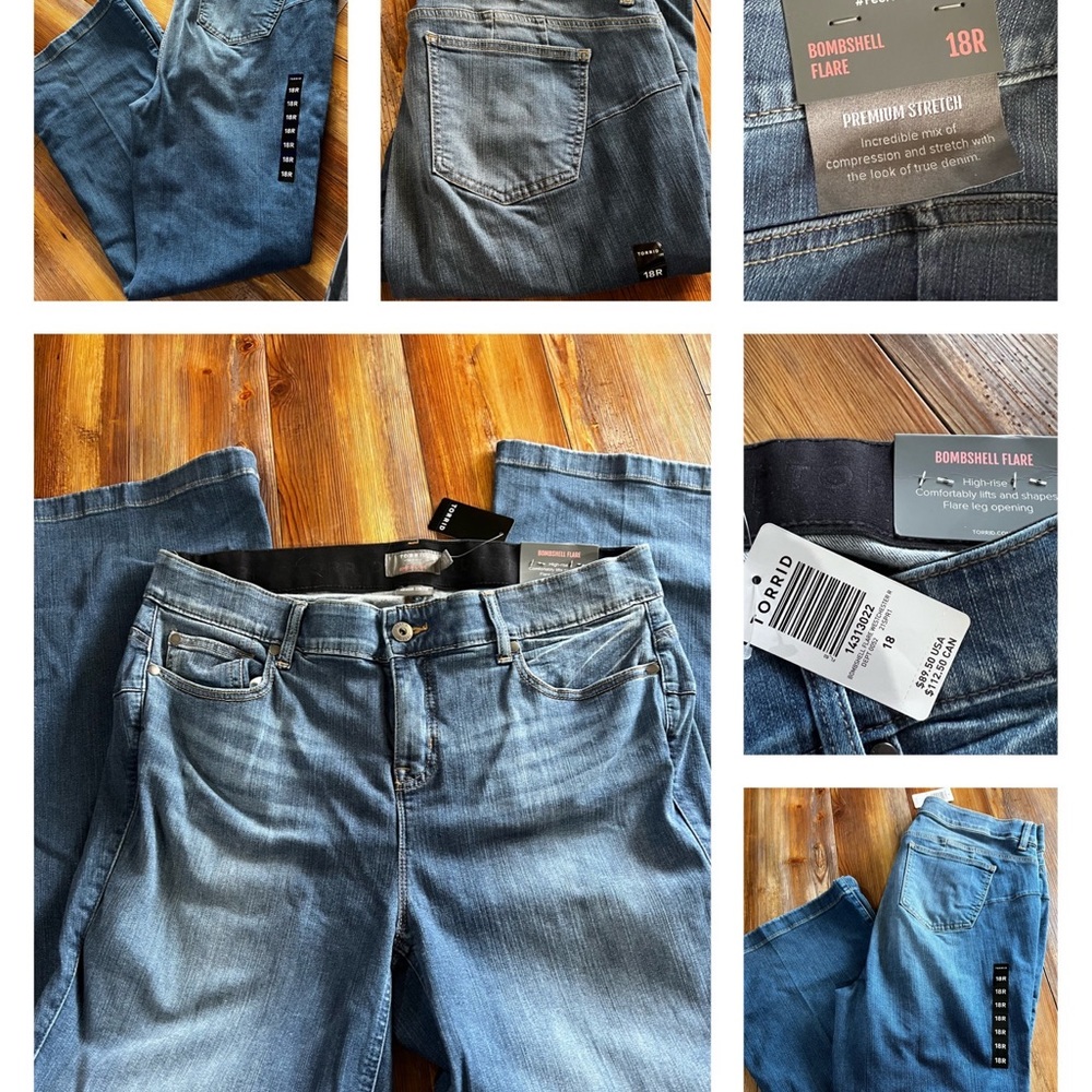 Torrid Bombshell Flare Jeans size 18, brand new with tags